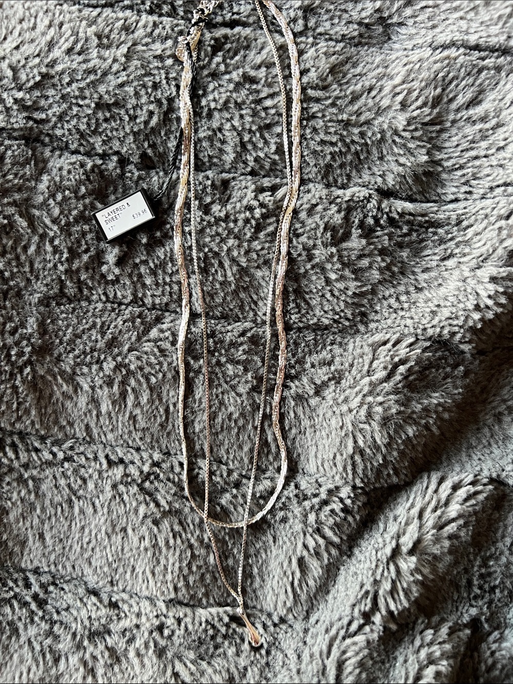 Multi-Layered Chain Necklace in Silver